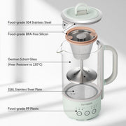 BUYDEEM Mini Multi-function Tea/Coffee Maker K32 600ml V943-K32AU-GREEN