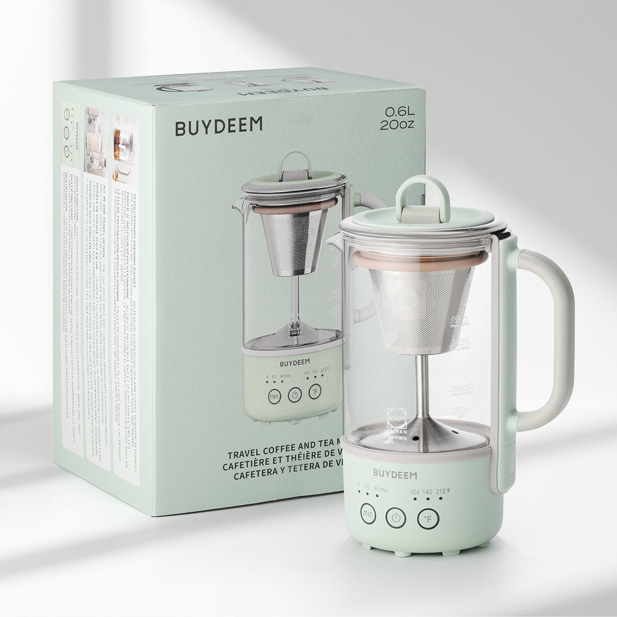 BUYDEEM Mini Multi-function Tea/Coffee Maker K32 600ml V943-K32AU-GREEN