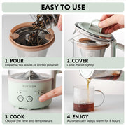BUYDEEM Mini Multi-function Tea/Coffee Maker K32 600ml V943-K32AU-GREEN
