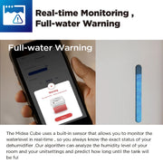 Midea Smart Cube Dehumidifier 20L/Day 12L Water Tank Compact Storage Full Water Warning V943-MDDM20