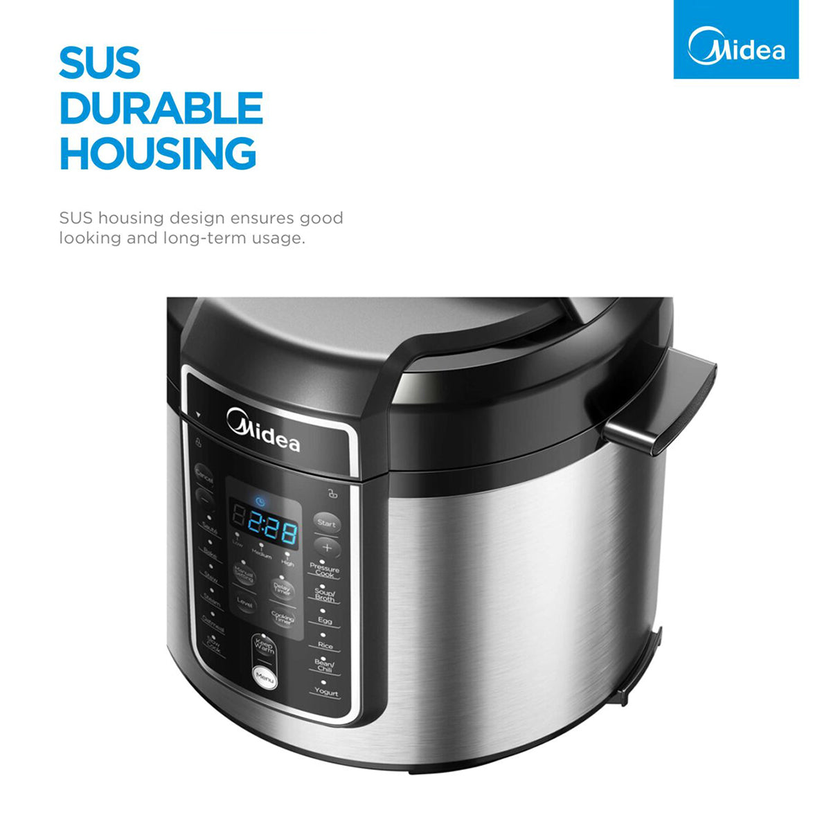 Midea 5.7L 12 Programs Pressure Cooker V943-MPC60010ADKH
