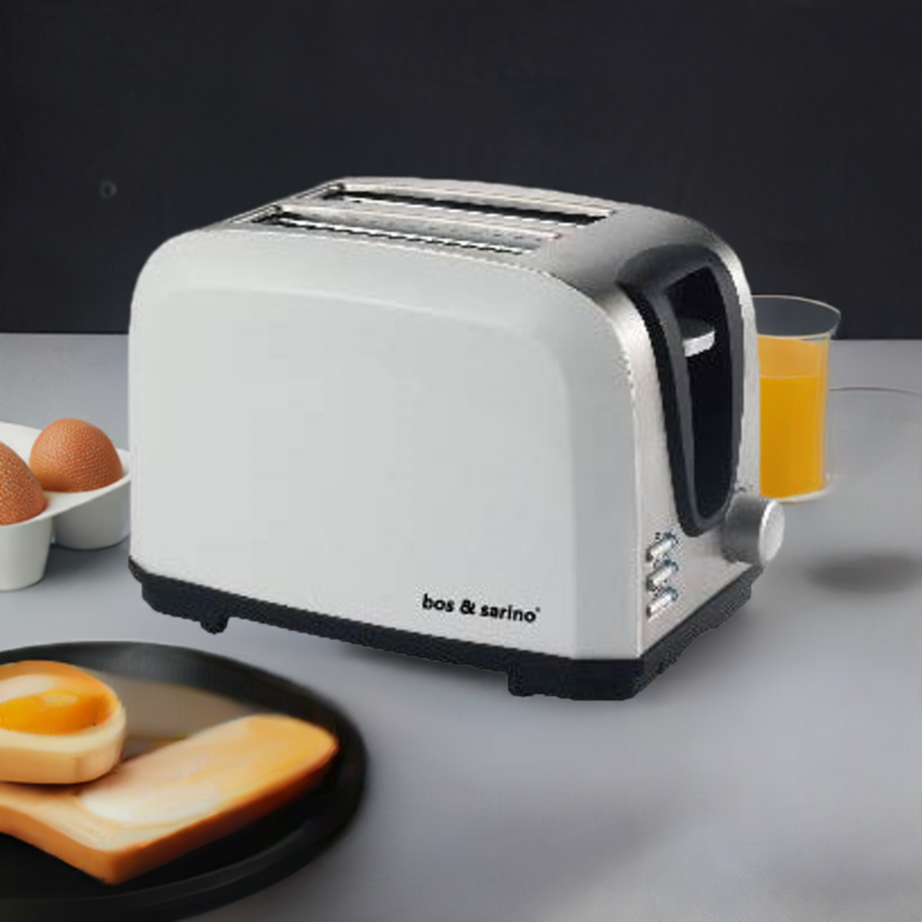 BOS & SARINO 2 Slice White Toaster V949-BST1003