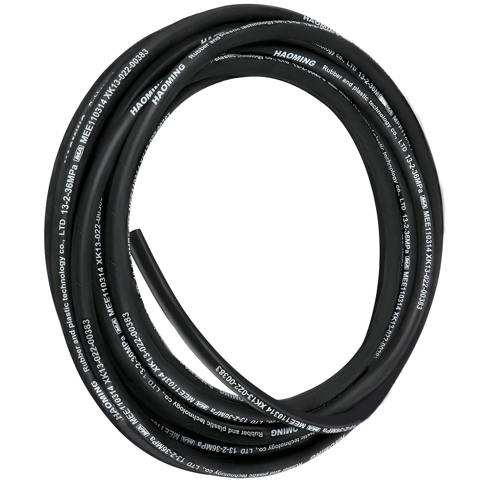 Hydraulic Hose 15m Rubber Hydraulic Hoses with 2 High-Tensile Steel Wire Braid, Inner Diameter 1/2 Inch, 5000 V952-00PSIX5NJR2YV2MH3V0