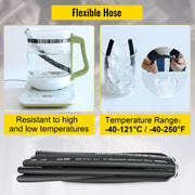 Hydraulic Hose 15m Rubber Hydraulic Hoses with 2 High-Tensile Steel Wire Braid, Inner Diameter 1/2 Inch, 5000 V952-00PSIX5NJR2YV2MH3V0