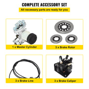 Go Kart Brake Master Cylinder Kit Go Kart Hydraulic Brake Kit Universal Go Karts Brake Kit Complete Including V952-02-08KDCSCTJ00001V0
