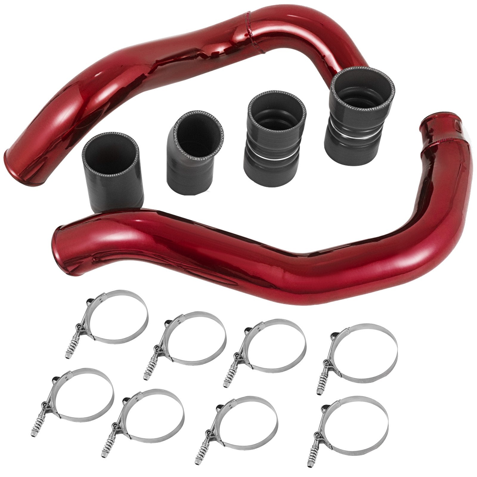 Fit Ford 03-07 6.0L V8 Powerstroke Diesel Turbo Intercooler Pipe and Boot Kit V952-03-07HSFTZLQ00001V0