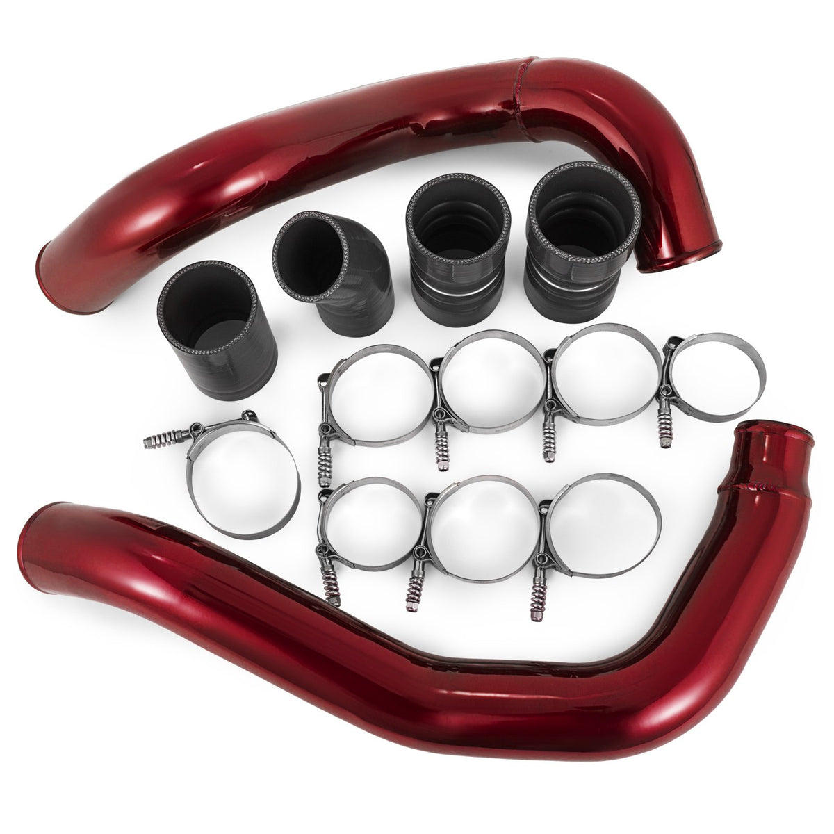 Fit Ford 03-07 6.0L V8 Powerstroke Diesel Turbo Intercooler Pipe and Boot Kit V952-03-07HSFTZLQ00001V0