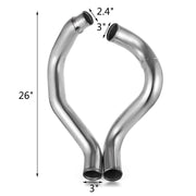 Turbo Intercooler Pipe & Boot Kit Silver for 03-07 Ford 6.0L Powerstroke Diesel V952-03-07YSFTZLQ00001V0