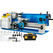 Metal Lathe 7'' x 14'', Mini Metal Lathe 0-2500 RPM Variable Speed,Mini Lathe with 4"" 3-jaw Chuck,Bench Top V952-0618WXCC000000001V3