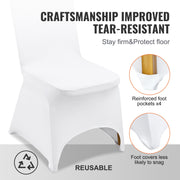 Stretch Spandex Folding Chair Covers, Universal Fitted Arched Front Cover, Removable Washable Protective V952-100PCSGXBSYT00001V0