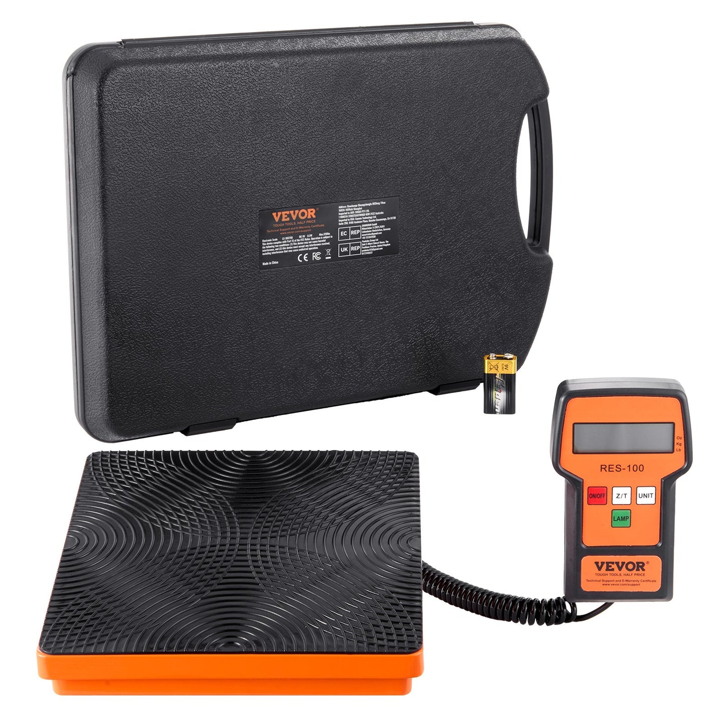 Refrigerant Scale 110 LBS HAVC Charging Recovery Freon Scale, with Wired Remote Control, 2g High Precision V952-110BLMCYXYKK59JRSV9