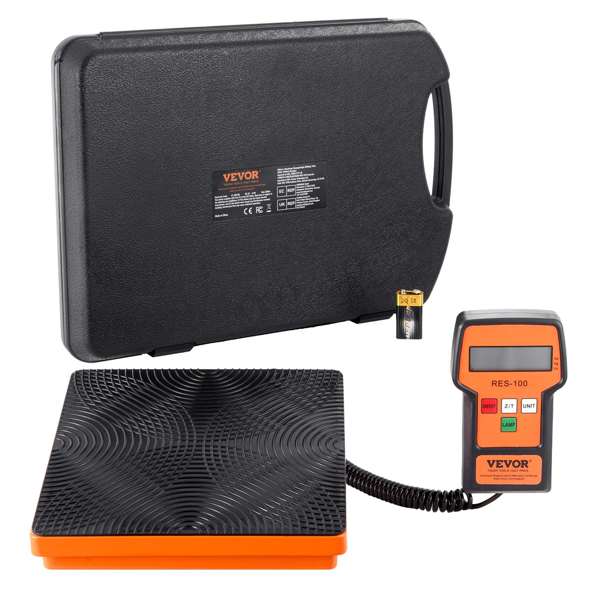 Refrigerant Scale 110 LBS HAVC Charging Recovery Freon Scale, with Wired Remote Control, 2g High Precision V952-110BLMCYXYKK59JRSV9