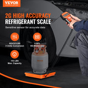 Refrigerant Scale 110 LBS HAVC Charging Recovery Freon Scale, with Wired Remote Control, 2g High Precision V952-110BLMCYXYKK59JRSV9