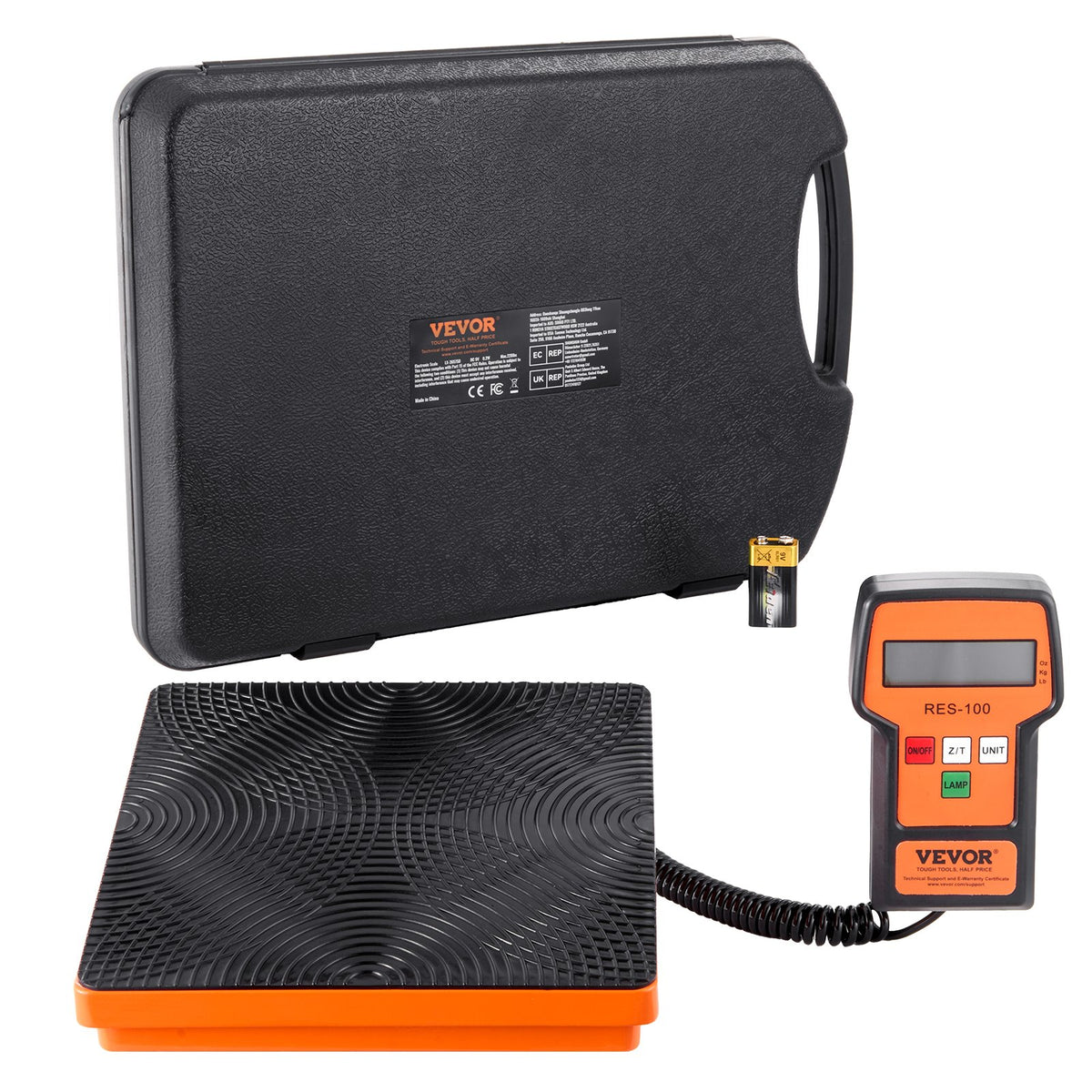 Refrigerant Scale 110 LBS HAVC Charging Recovery Freon Scale, with Wired Remote Control, 2g High Precision V952-110BLMCYXYKK59JRSV9