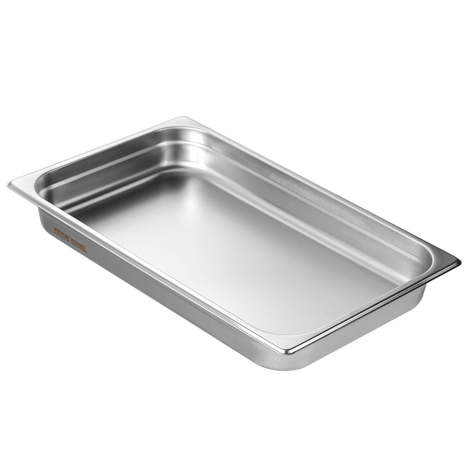 6 Pack Hotel Pans, Full Size Anti-Jam Steam Pan, 0.8mm Thick Stainless Steel Restaurant Steam Table Pan, V952-11QCCPWG25YCP9ZNIV0