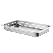6 Pack Hotel Pans, Full Size Anti-Jam Steam Pan, 0.8mm Thick Stainless Steel Restaurant Steam Table Pan, V952-11QCCPWG25YCP9ZNIV0