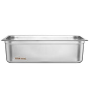 6 Pack Hotel Pans, Full Size Anti-Jam Steam Pan, 0.8mm Thick Stainless Steel Restaurant Steam Table Pan, V952-11QCCPWG6YCSQE87TV0