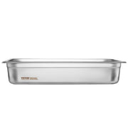 4 Pack Hotel Pans, Full Size Anti-Jam Steam Pan with Lid, 0.8mm Thick Stainless Steel Steam Table Pan, 4-Inch V952-11QCCPYG4YCSH7PULV0