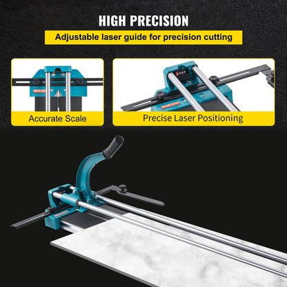 Manual Tile Cutter 1200mm Cutting Machine w/ Laser for Ceramic V952-120CMCZQGJ0000001V0