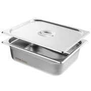 8 Pack Hotel Pans, 1/2 Size Anti-Jam Steam Pan with Lid, 0.8mm Thick Stainless Steel Steam Table Pan, 4-Inch V952-12BCCPBXG8JTGXJ0JV0