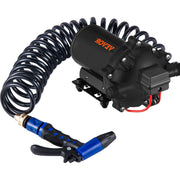 RV Water Pump 5.3 GPM 5.5 Gallons Per Minute 12V Water Pump Automatic 70 PSI Diaphragm Pump with 25 Foot V952-12VDCSFWP1-JBCXB1V0