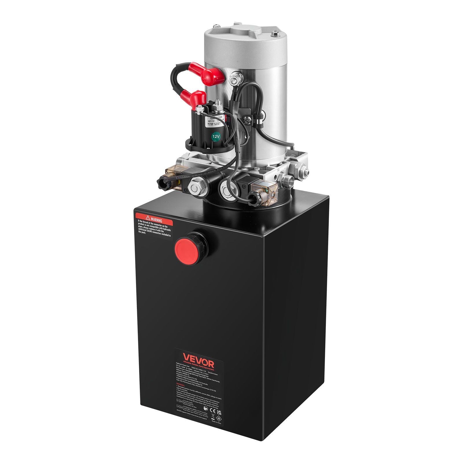 12 L Hydraulic Power Unit, Double Acting Dump Trailer Pump, 22 MPa Max Relief Pressure & 3.4 L/min Flow Rate, V952-12VSZYFXJSYXGNVP0001V9