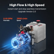 3 L Hydraulic Power Unit, Double Acting Dump Trailer Pump, 22 MPa Max Relief Pressure & 3.4 L/min Flow Rate, V952-12VSZYSLXCZYMIESA001V9