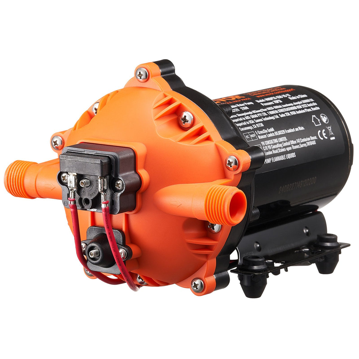 Diaphragm Pump 5GPM 18.93 L/min 5-Chamber Water Pump Pressure Switch V952-12VYYSB5Q50GK3DEDV9