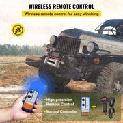 Electric Winch Recovery 12v 13500Lb / 6125Kg,Electric Truck Winch with Handle and Wireless Remote V952-13500LBSJP0000001V0