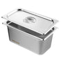 8 Pack Hotel Pans, 1/3 Size Anti-Jam Steam Pan with Lid, 0.8mm Thick Stainless Steel Steam Table Pan, 6-Inch V952-13FCCPBXG8JTBFFA9V0