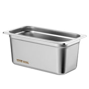 8 Pack Hotel Pans, 1/3 Size Anti-Jam Steam Pan with Lid, 0.8mm Thick Stainless Steel Steam Table Pan, 6-Inch V952-13FCCPBXG8JTBFFA9V0