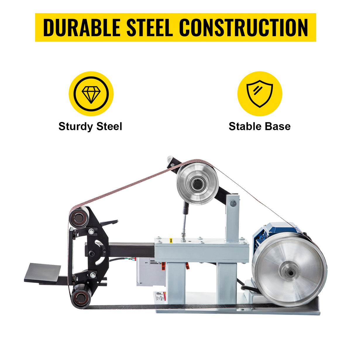 Belt Grinder Sander 2" x 82" Complete Chassis with 2HP Motor & VFD Combo V952-1.5KWTSSGJ0000001V3