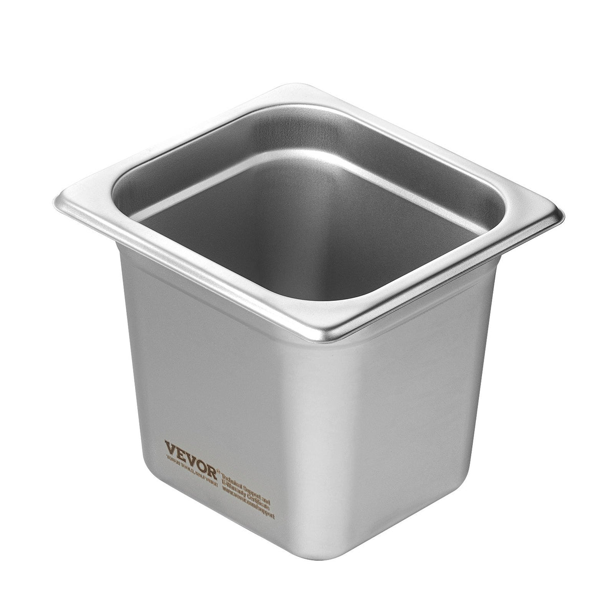 6 Pack Hotel Pans, 1/6 Size Anti-Jam Steam Pan, 0.8mm Thick Stainless Steel Restaurant Steam Table Pan, V952-16FCCPBXG6JTSOEA6V0