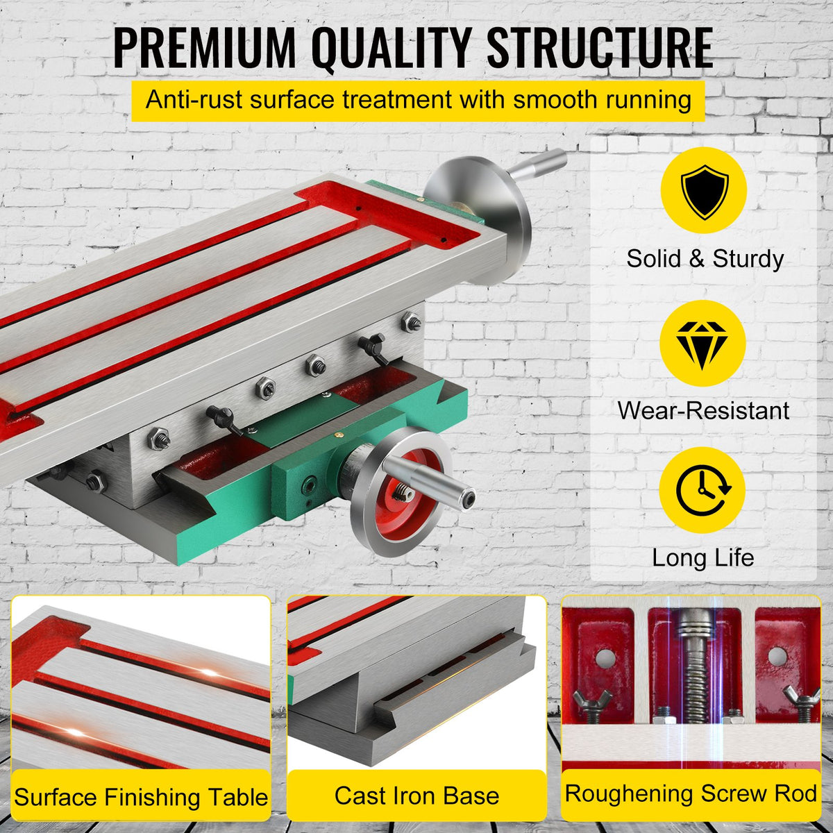 Compound Milling Machine Worktable 450x170mm 2 Axis Cross Slide Drill Vice V952-170GZTM0000000001V0