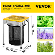 Automatic Bud Trimmer, 18" Electric Trimmer, Stainless Steel Leaf Bud Automatic Hydroponic with High-Speed V952-18CWDSCJ000000001V3