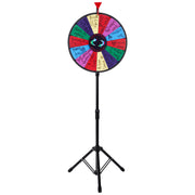 18 Inch Tabletop Color Prize Wheel with Folding Tripod Floor Stand 14 Slots Dry Erase V952-18YCSJZCCSZL00001V0