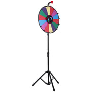 18 Inch Tabletop Color Prize Wheel with Folding Tripod Floor Stand 14 Slots Dry Erase V952-18YCSJZCCSZL00001V0