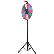 18 Inch Tabletop Color Prize Wheel with Folding Tripod Floor Stand 14 Slots Dry Erase V952-18YCSJZCCSZL00001V0