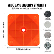 Safety Cones, 4 Pack 18 inch Collapsible Traffic Cones, Construction Cones with Reflective Collars, Wide Base V952-18ZDAQZ18YCQM2TA7V0