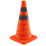 Safety Cones, 4 Pack 18 inch Collapsible Traffic Cones, Construction Cones with Reflective Collars, Wide Base V952-18ZDAQZ18YCQM2TA7V0