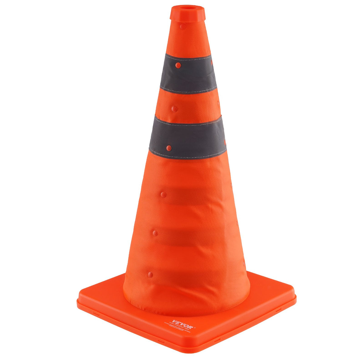 Safety Cones, 4 Pack 18 inch Collapsible Traffic Cones, Construction Cones with Reflective Collars, Wide Base V952-18ZDAQZ18YCQM2TA7V0