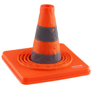 Safety Cones, 4 Pack 18 inch Collapsible Traffic Cones, Construction Cones with Reflective Collars, Wide Base V952-18ZDAQZ18YCQM2TA7V0