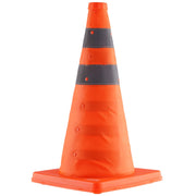 Safety Cones, 4 Pack 18 inch Collapsible Traffic Cones, Construction Cones with Reflective Collars, Wide Base V952-18ZDAQZ18YCQM2TA7V0
