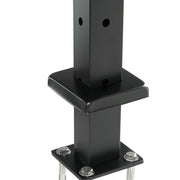 Cable Railing Post, 42" x 1" x 2" Steel L-Shaped Hole Corner Railing Post, 12 Pre-Drilled Holes, SUS304 V952-1JZLGZHS1067CSWRBV0