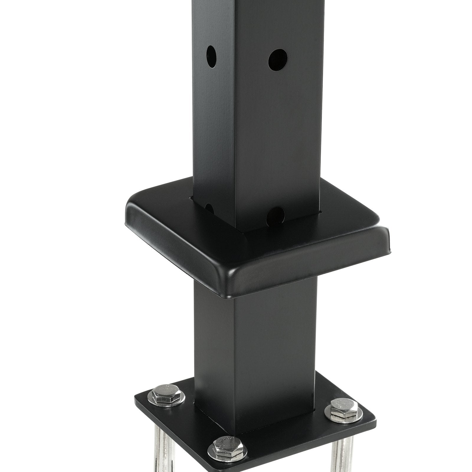 Cable Railing Post, 42" x 1" x 2" Steel L-Shaped Hole Corner Railing Post, 12 Pre-Drilled Holes, SUS304 V952-1JZLGZHS1067CSWRBV0