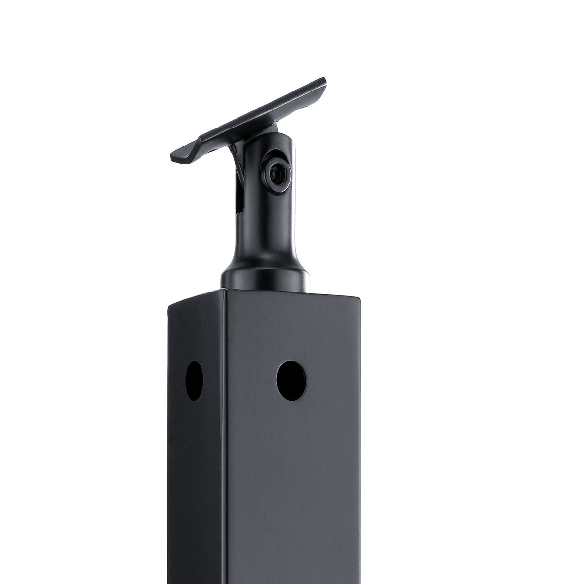 Cable Railing Post, 42" x 1" x 2" Steel L-Shaped Hole Corner Railing Post, 12 Pre-Drilled Holes, SUS304 V952-1JZLGZHS1067CSWRBV0