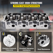 Replacement for 6.0L Cylinder Head 18MM Power Stroke Bare F-Series Cylinder Head 1843080C3 V952-1XFTQG3C3Z6049DA1V0