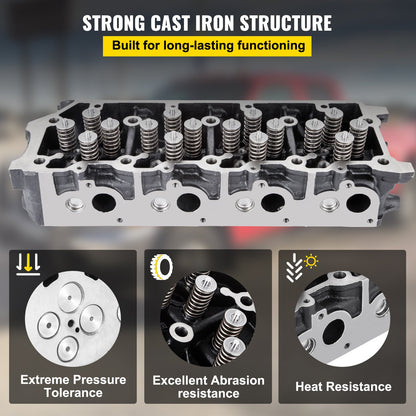 Replacement for 6.0L Cylinder Head 18MM Power Stroke Bare F-Series Cylinder Head 1843080C3 V952-1XFTQG3C3Z6049DA1V0