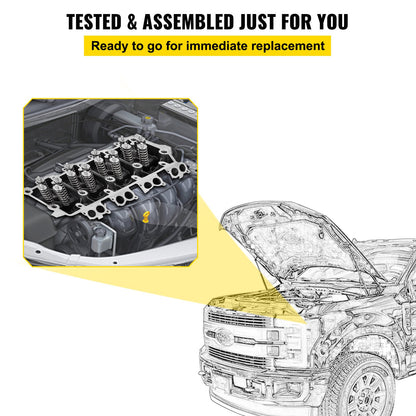 Replacement for 6.0L Cylinder Head 18MM Power Stroke Bare F-Series Cylinder Head 1843080C3 V952-1XFTQG3C3Z6049DA1V0