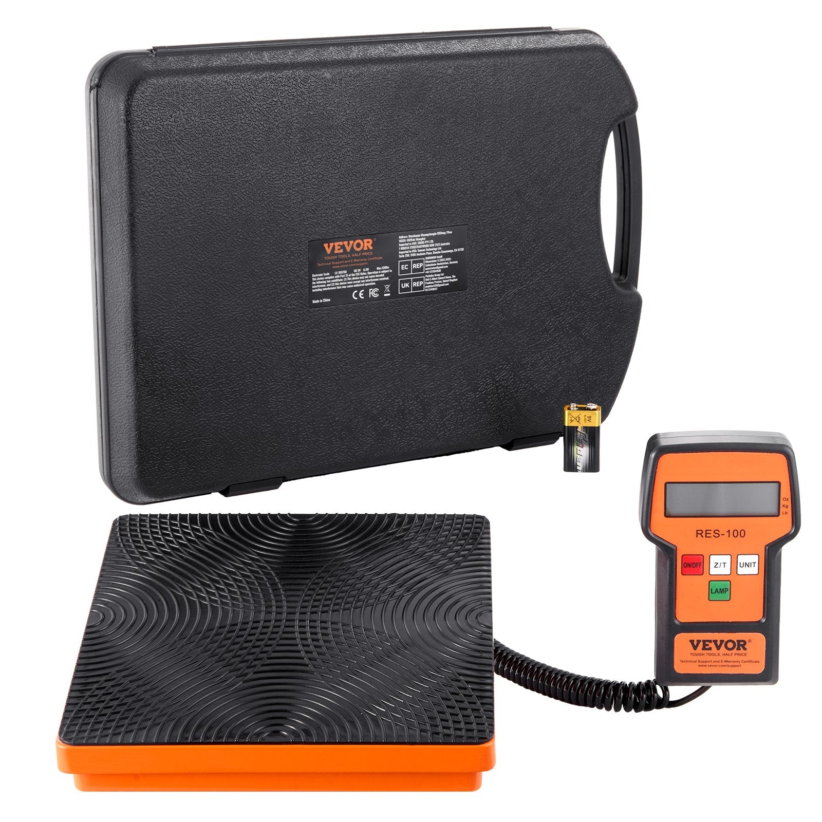 Refrigerant Scale 220 LBS HAVC Charging Recovery Freon Scale, with Wired Remote Control, 5g High Precision V952-220BLMCYXYKKMJVL1V9